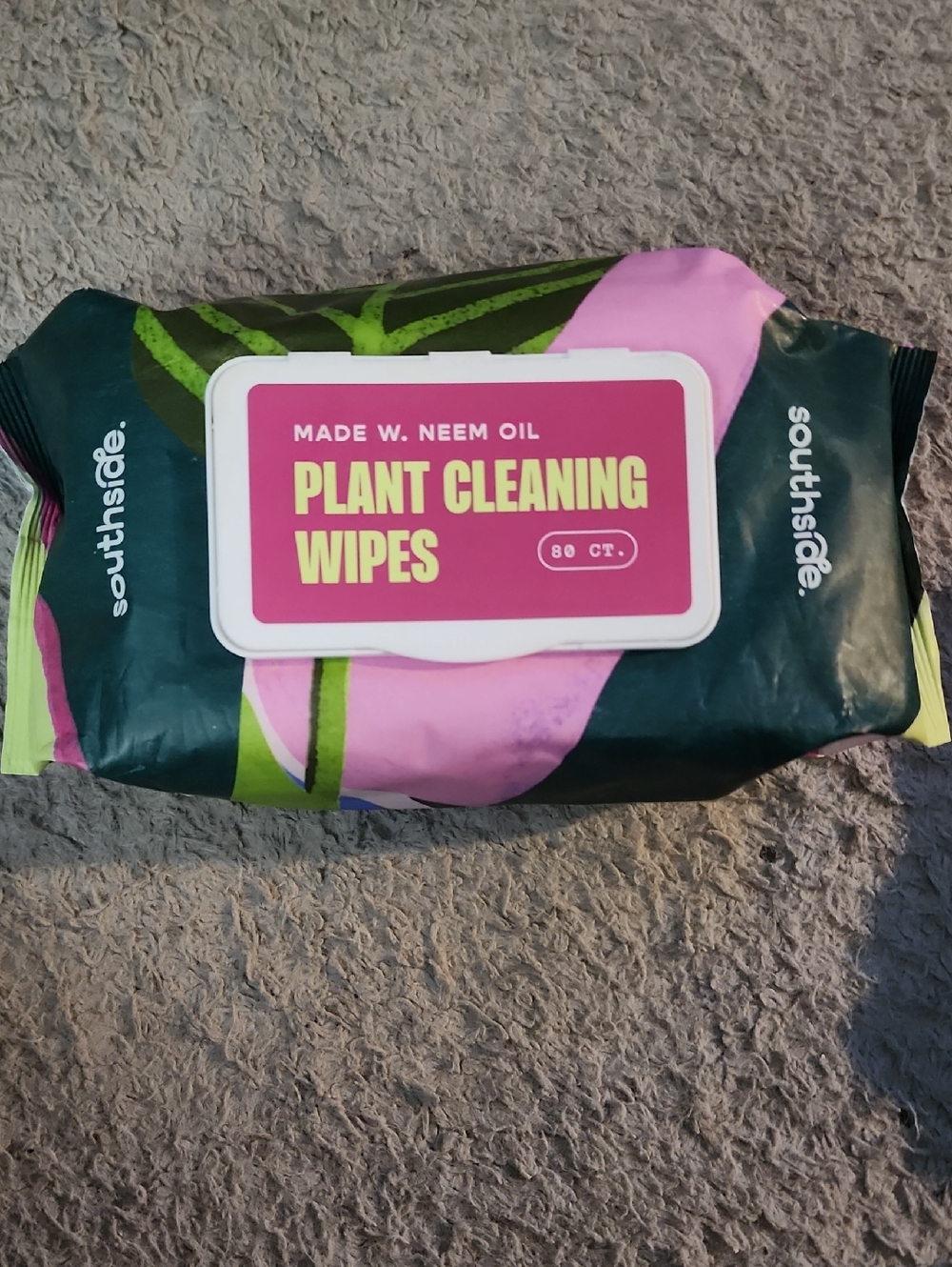 Southside Plant Cleaning Wipes - Pink & Dark Green